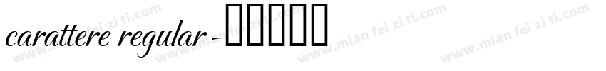 carattere regular字体转换